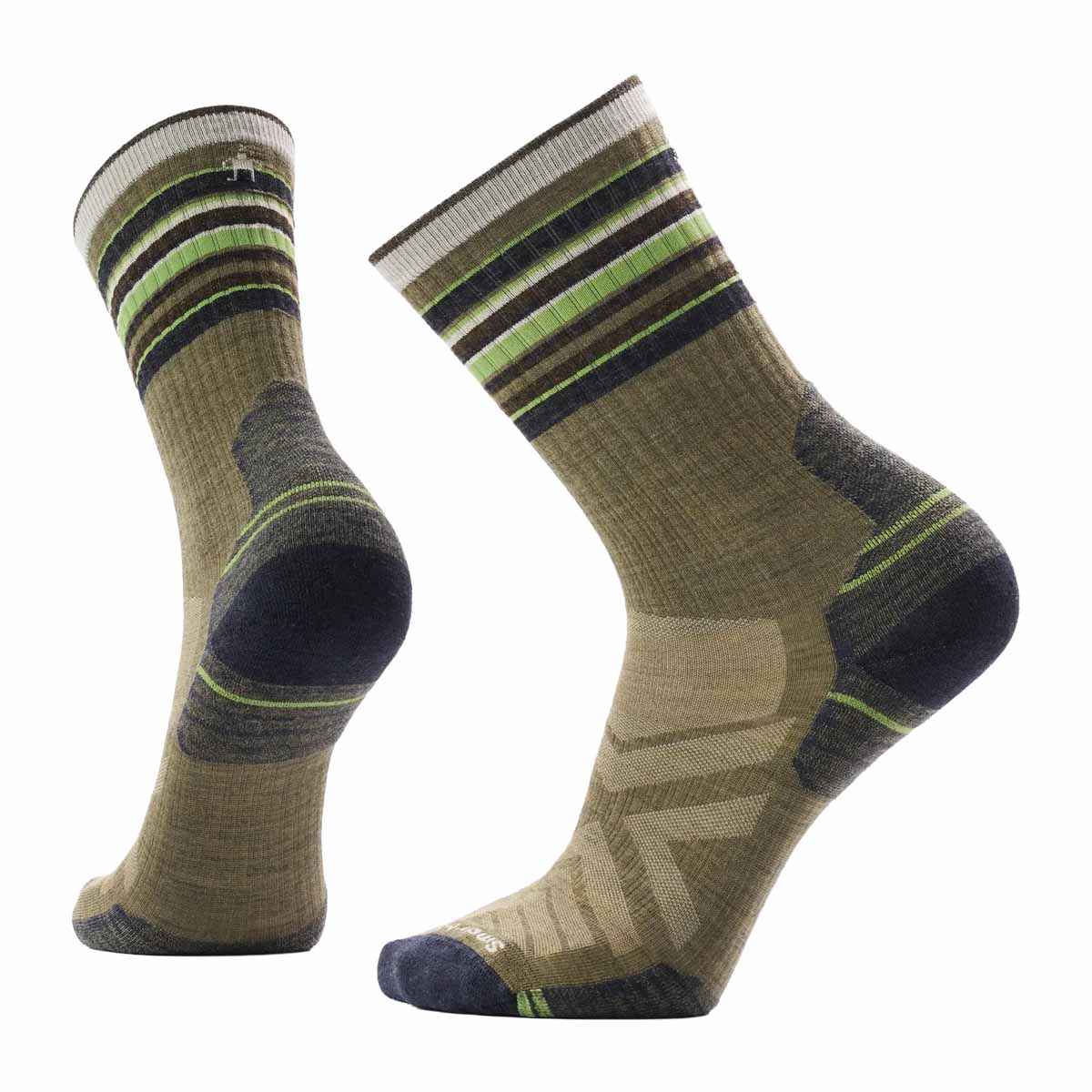 Smartwool Men's Hike Targeted Cushion Striped Crew Socks