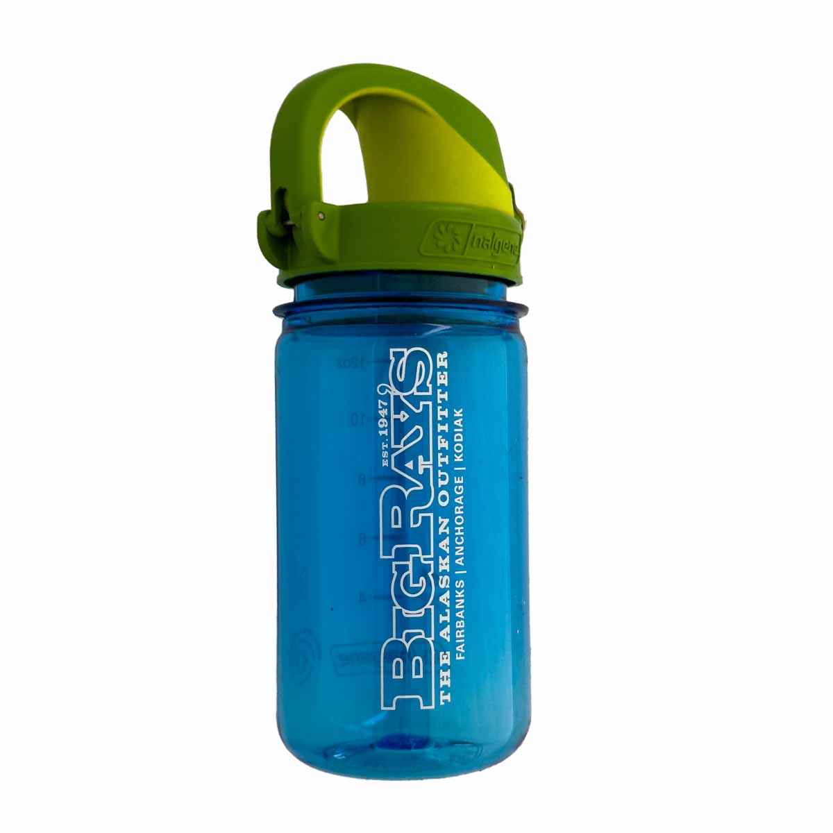 Big Ray's Tritan 12oz Kids OTF Nalgene Bottle Slate Blue/Sprout Green