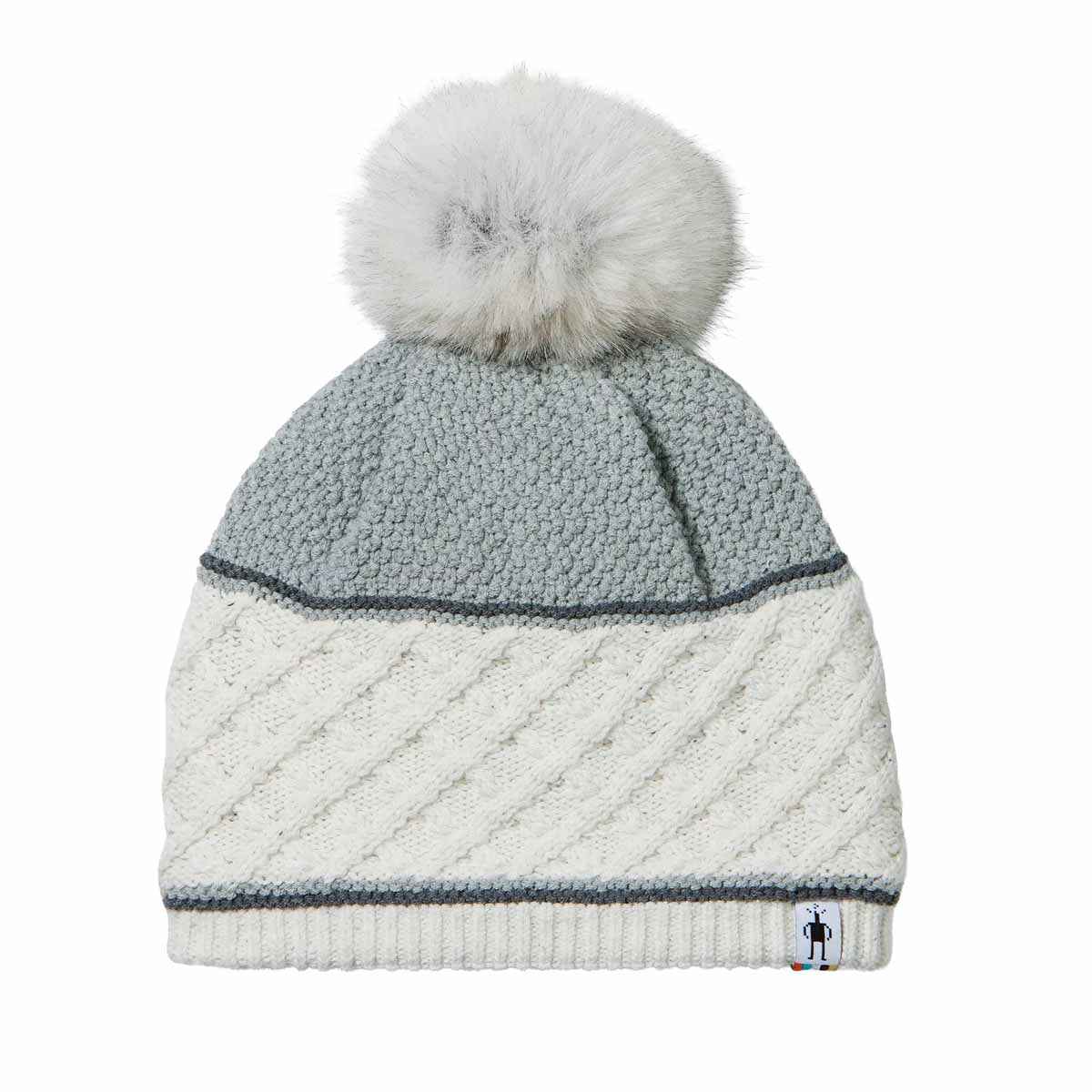 Smartwool Women's Cable Knit Colorblock Pom Beanie