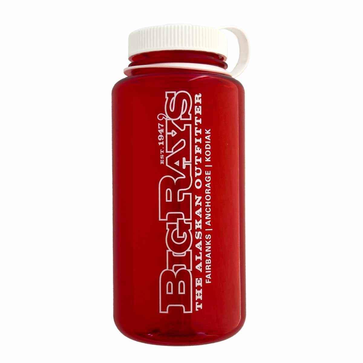Big Ray's Tritan 32oz Nalgene Bottle Ruby Red/White