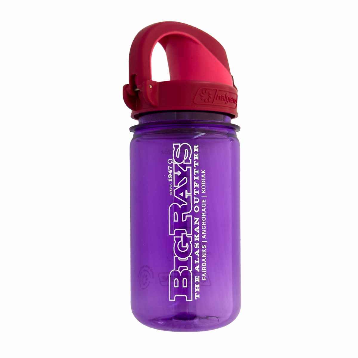 Big Ray's Tritan 12oz Kids OTF Nalgene Bottle Purple/Beet Red