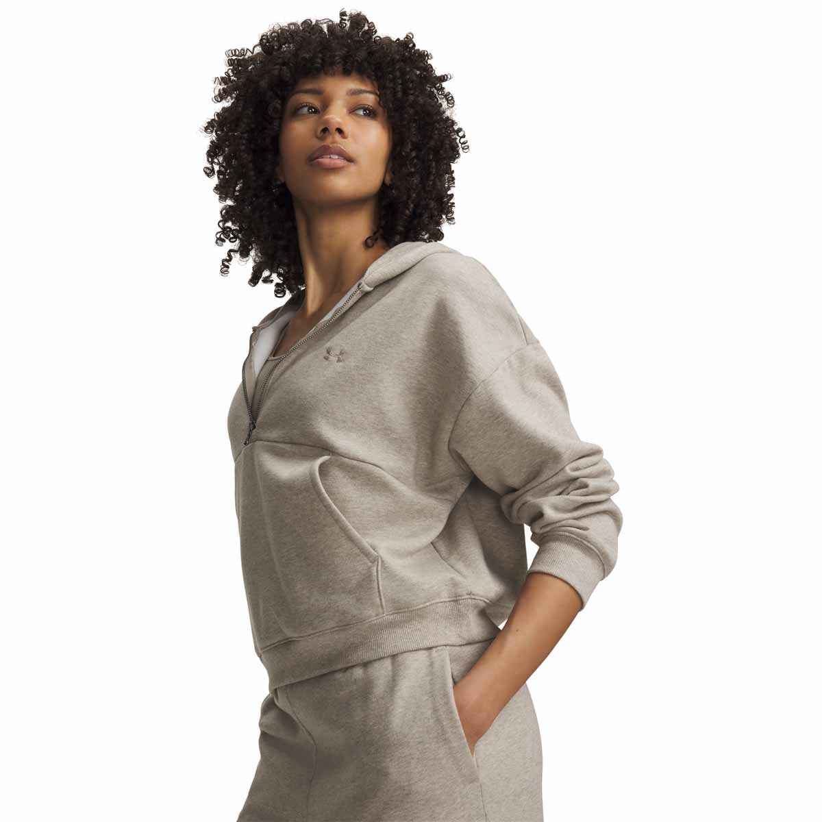 Under Armour Women's 1/2 Zip Icon Fleece Hoodie