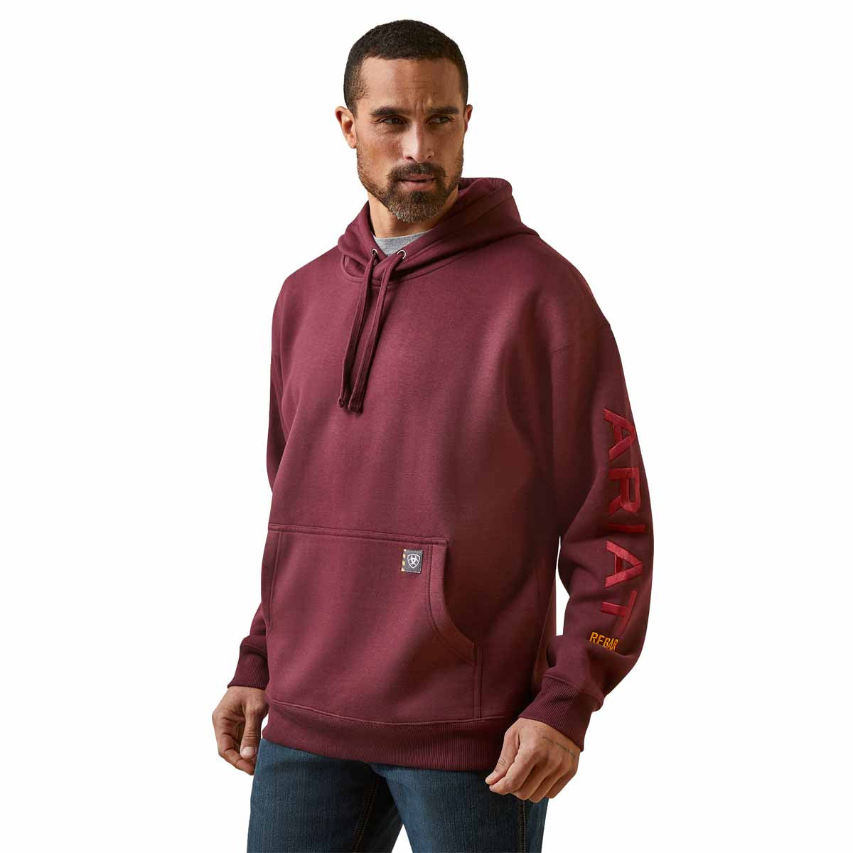 Ariat Men's Rebar Graphic Hoodie Malbec