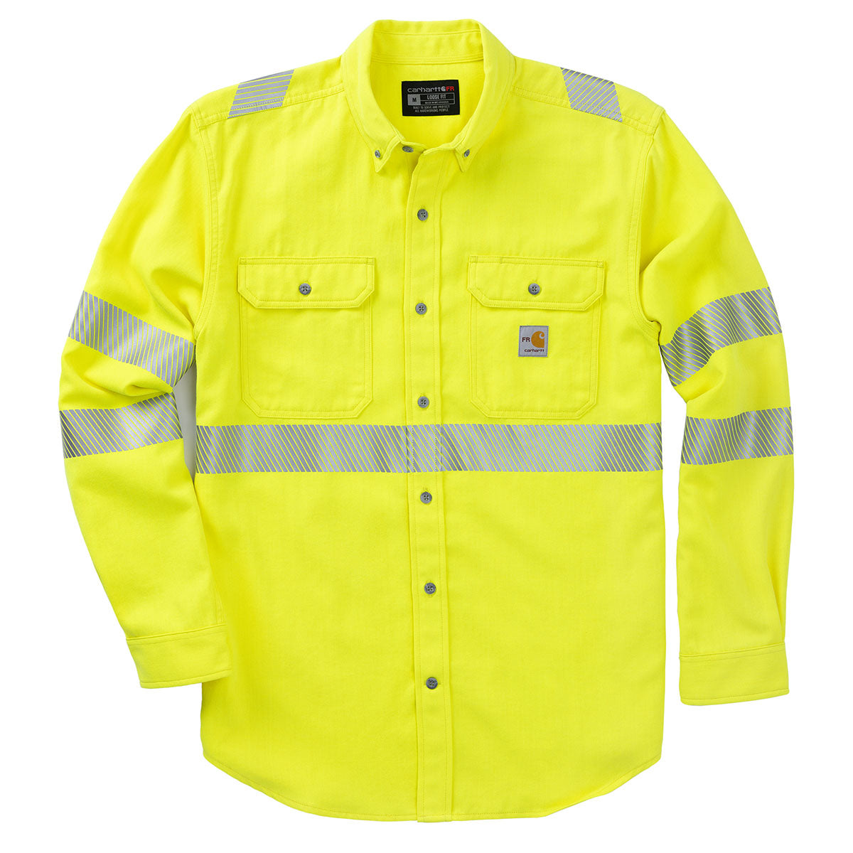 Carhartt Men's FR Hi-Vis Woven Work Shirt