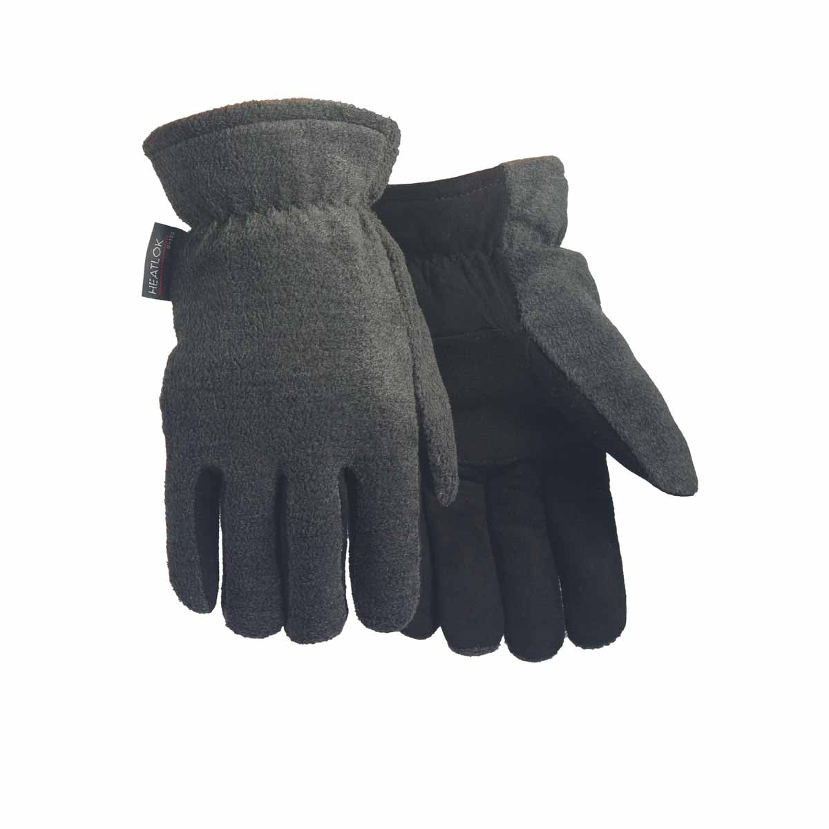 Hand Armor Deerskin Suede Palm Anti-Pill Fleece Lined Glove