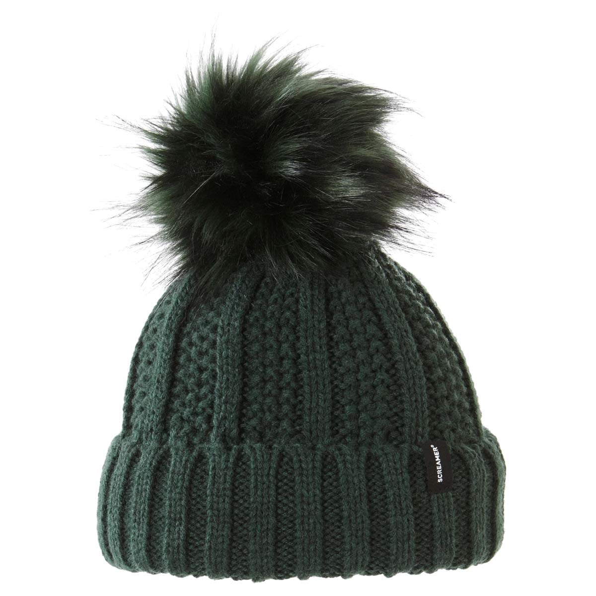 Screamer Women's Jennifer Cuffed Pom Beanie