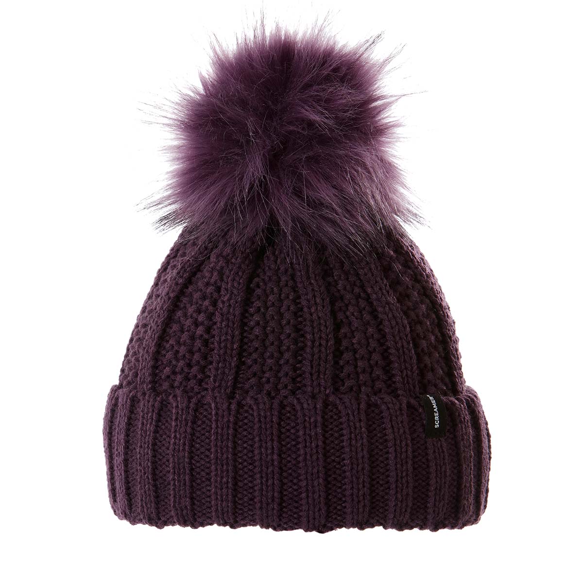 Screamer Women's Jennifer Cuffed Pom Beanie