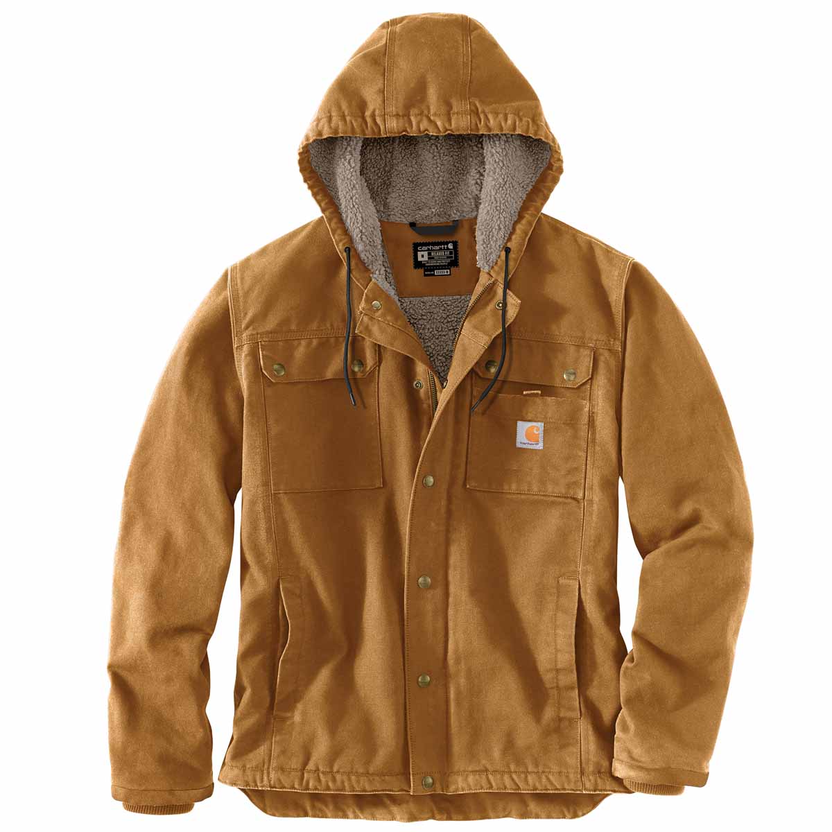 Relaxed Fit Washed Duck Sherpa-Lined Utility Jacket B&T – Big Ray's