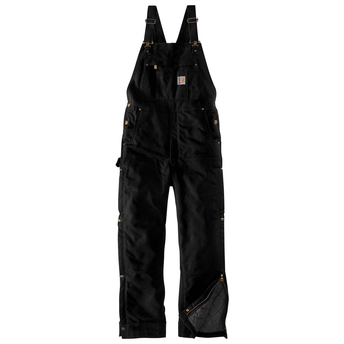 Carhartt Firm Duck Insulated Bib - Black – Big Ray's